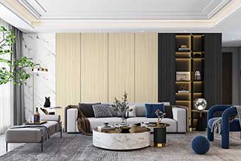 贺州轻奢风格-客厅