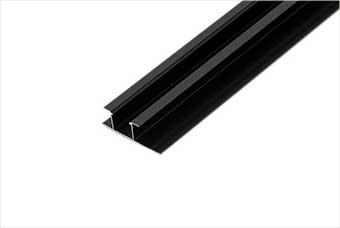 贺州航空纤维墙咔铝合金带灯中条（哑黑氧化）