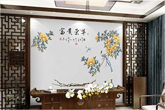 贺州森佰汇航空纤维墙咔（富贵荣华）